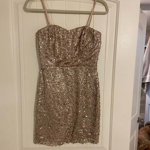 Gold Sequin Dress